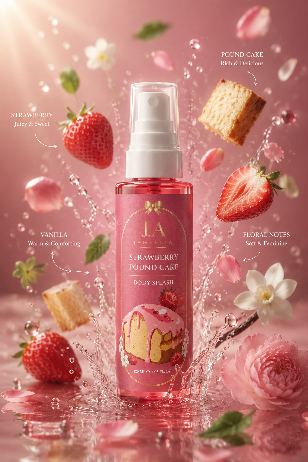 Strawberry Pound Cake body splash